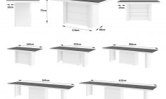 KOLOS 160 table (high gloss / super matt)